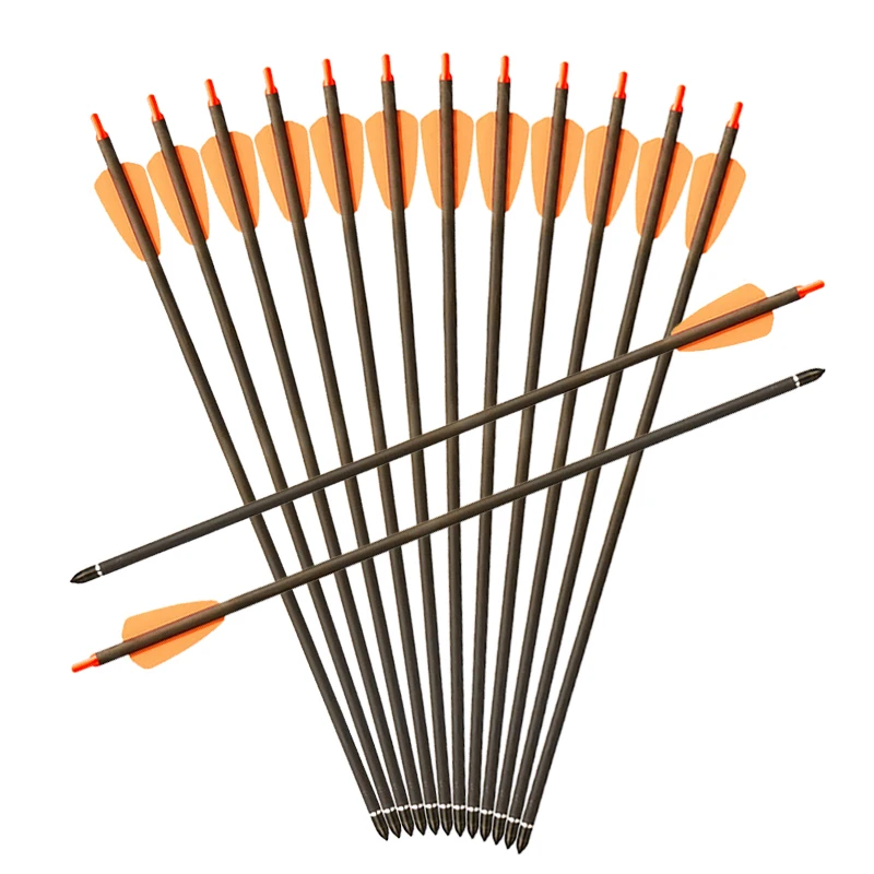 

2020 New Hunting Archery SP350 Pure Carbon Crossbow Arrows 15inch For Crossbow Archery Shooting