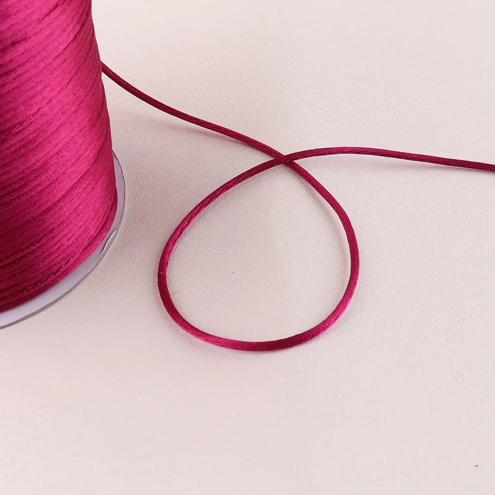 1 5 мм китайский узел макраме шнур желтый/фиолетовый атласный для бисероплетения