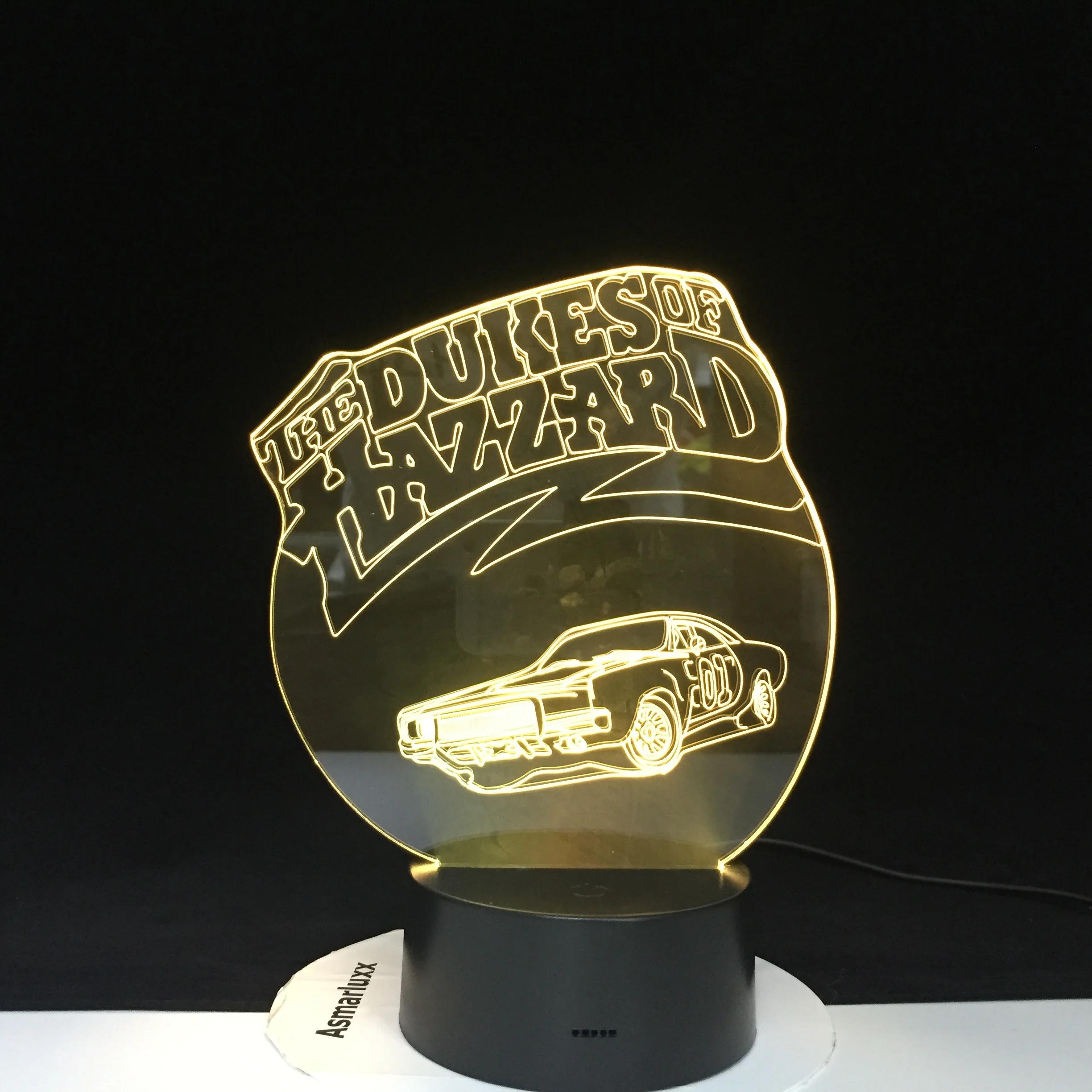 Автомобильный ночник DUKES OF hazустройства разноцветный светодиодный светильник RGBW