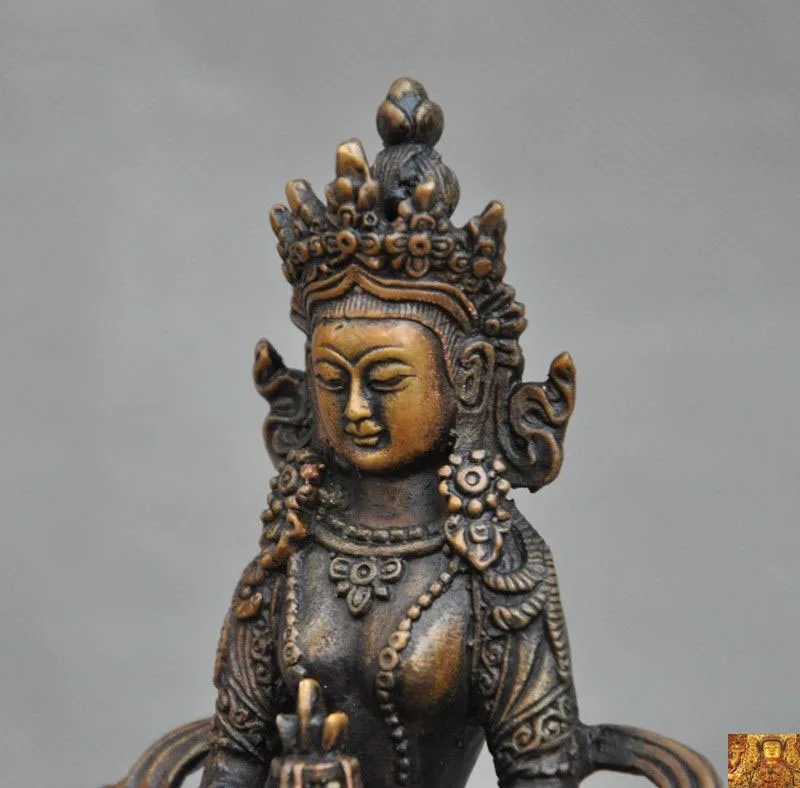 Свадебные украшения Тибетский буддистский храм Непал бронза Амитаюс долголетия