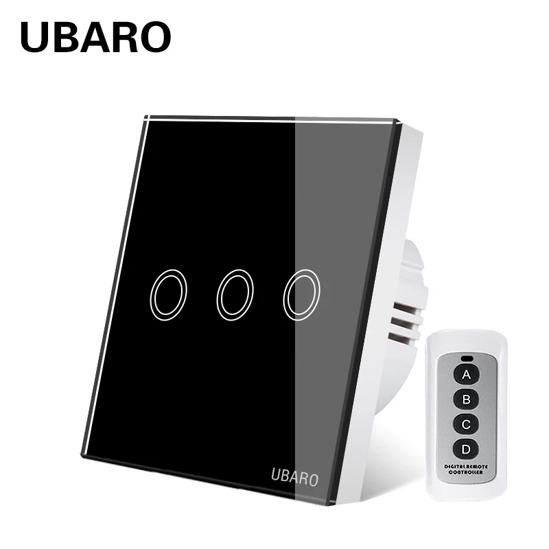 UBARO ЕС закаленное Стекло Панель Беспроводной дистанционного Управление