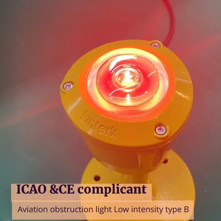 

Светильник световой барьер для авиации низкой интенсивности в соответствии с приложением ИКАО 14 правилами для зданий, башен, ветровых турб...