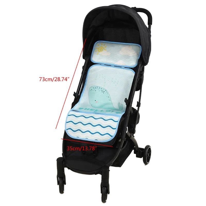 

Summer Stroller Cooling Pad 3D Breathable Mesh Pushchair Mat Mattress Baby Pram Seat Cover Cushion for Newborn 73x35cm