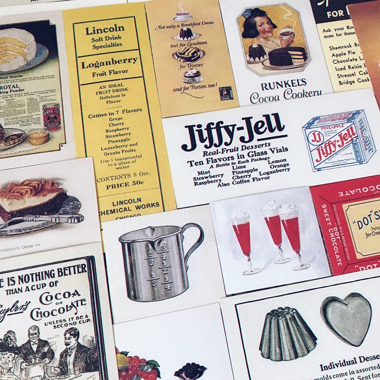 

53 шт./пакет, винтажный Европейский кухонный стикер с этикеткой для пищевых продуктов, DIY альбом для скрапбукинга