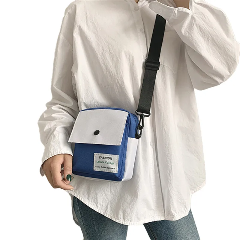 

Casual Women Wild Shoulder Bag Leisure Canvas Messenger Bag Literary Ladies Zipper Crossbody Bags Handbags 3 Styles 2020 New