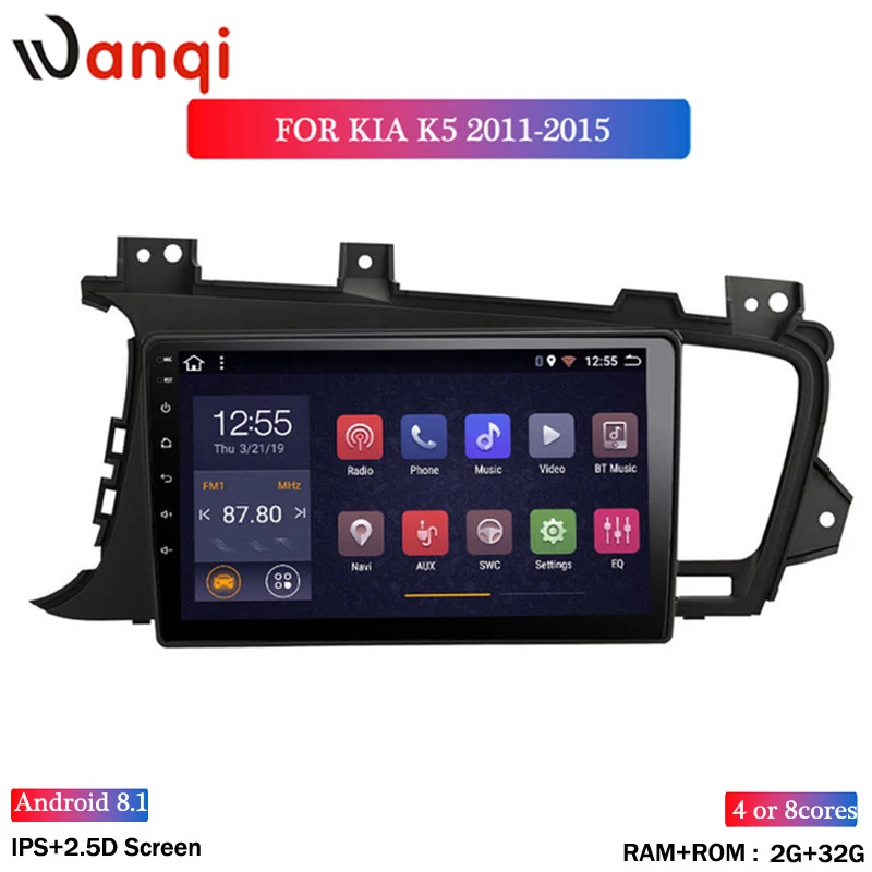 Wanqi 2 + 32G 9 дюймов авто автомобиль радио мультимедиа GPS навигационная система для Kia