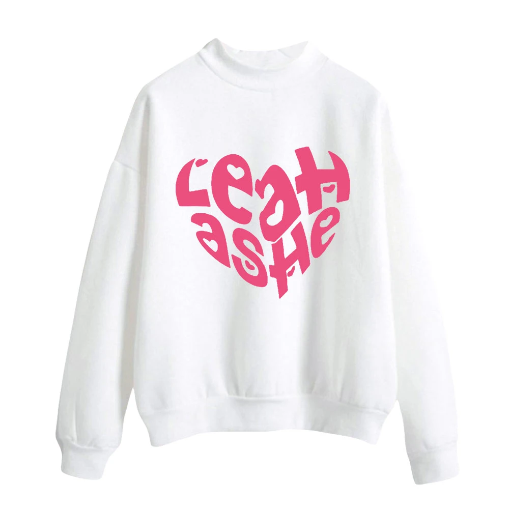 

Leah Ashe Print Turtleneck Sweatshirts Women/Men Long Sleeve Sweatshirts Hot Sale Casual Harajuku Streetwear Clothes