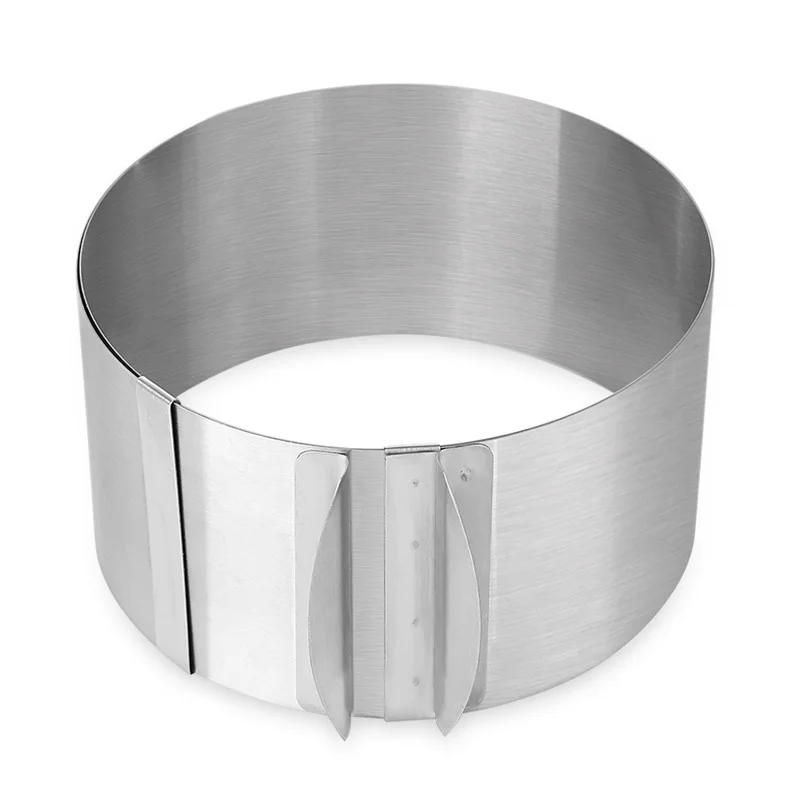 

Cake Mould Stainless Steel Telescopic Mousse Ring Adjustable 6-12 inch Melaleuca Cake Mould Cake Border