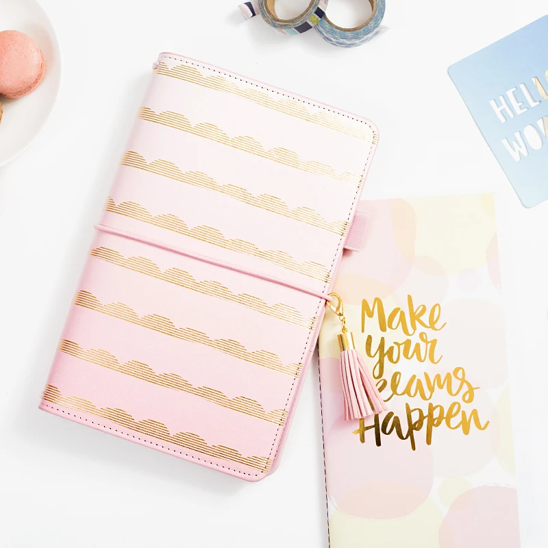 Lovedoki с постепенными полосками спиральный блокнот дневник расписанием книга A5a6