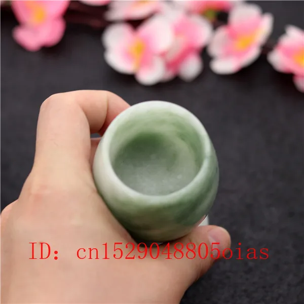 1 шт. натуральный белый зеленый нефритовый бокал для вина китайский стиль чашки