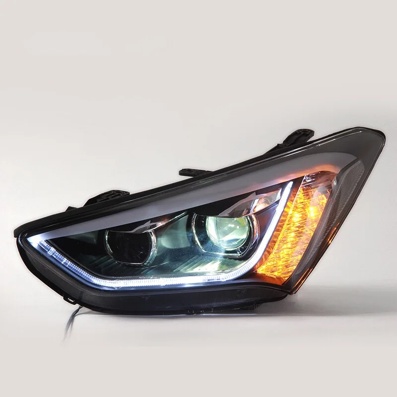Автомобильные аксессуары головная лампа для Hyundai Santafe IX45 2013 2016 H7 головный
