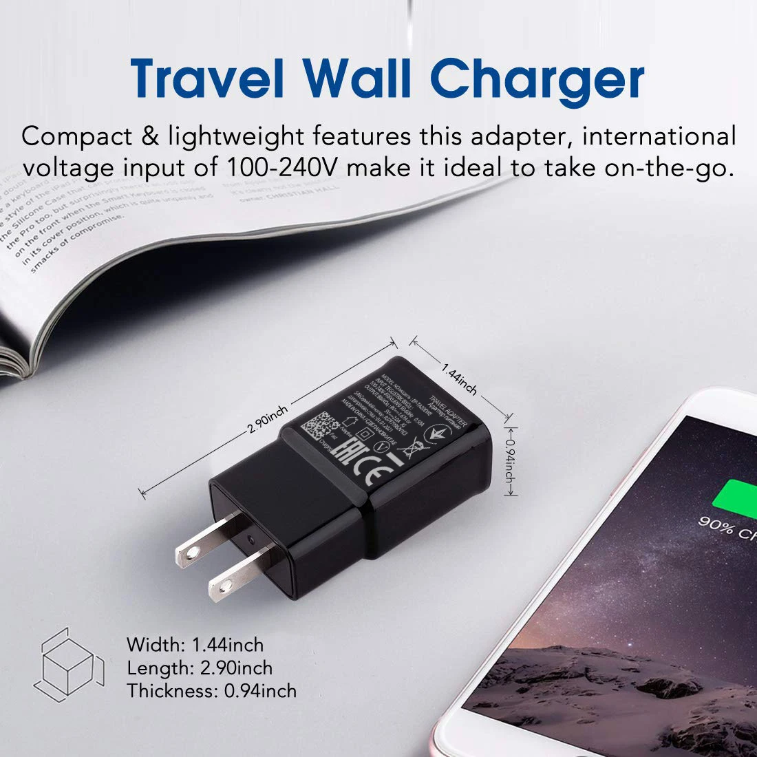 usb type c wall fast charger for samsung xiaomi huawei honor moto oppo sony lg adaptive mobile phone charging with usb c cable free global shipping