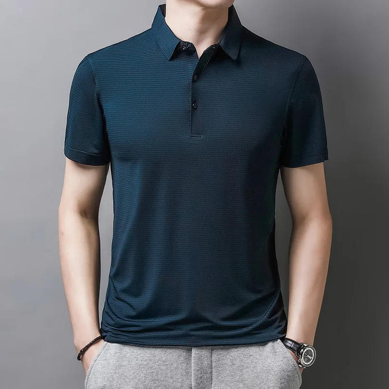 Модная рубашка-поло Ymwmhu 2023 для мужчин Повседневная летняя крутая футболка с