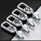 Металлический автомобильный брелок для ключей, брелок с кольцом для ключей с логотипом для Volkswagen VW CC T-ROC Golf 4 5 6 7 Sharan 7N Passat B5 B6 B7, 1 шт.