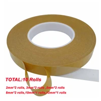 10 rolls 50mroll double side tape pet acrylic adhesive traceless clear strong transparent for gift packing paper craft school