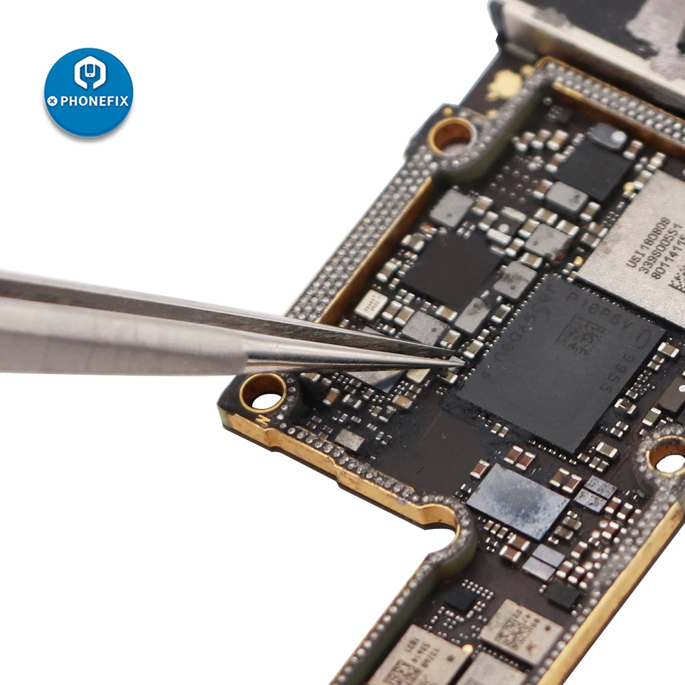 Антистатический пинцет с изогнутыми прямыми наконечниками для электроники