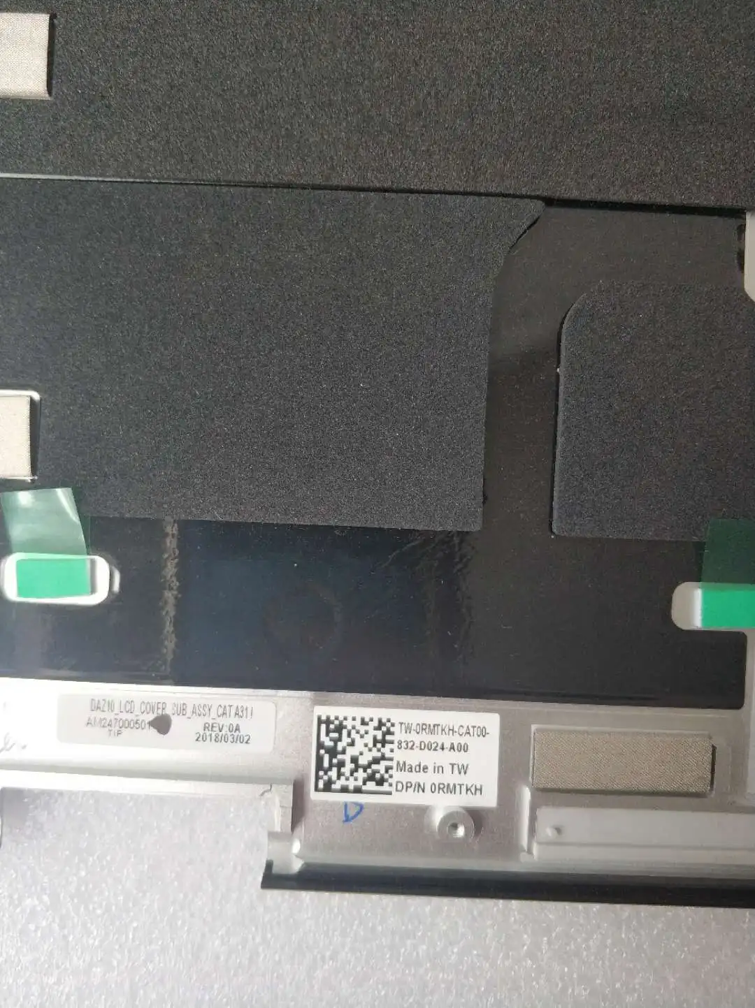 Online Tapa Trasera LCD Original Para Ordenador Portátil, Carcasa Tapa Superior De LCD Color Plateado Y Blanco Para Dell XPS 15 9575 Precision 5530 2 En 1 0RMTKH