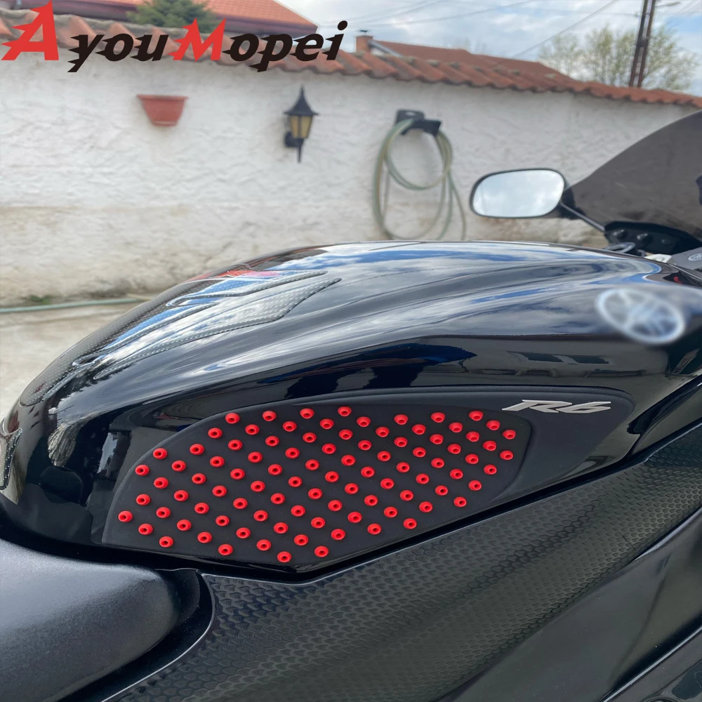 

For Yamaha R6 2008 2009 2010 2011 2012 2013 2014 2015 YZF-R6 Motorcycle Sticker Anti slip Fuel Tank Pad 3M Side Gas Knee Grip