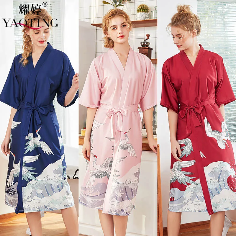 

2020 Night-robe Bridesmaid Robes Sleepwear Spring Summer Full Comfortable Girl Fabric Type