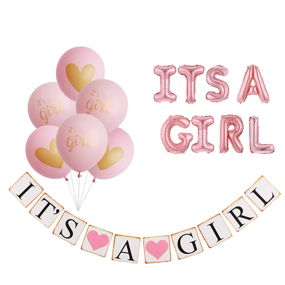 

1set its a girl/boy balloon Baby Shower Birthday Party Balloons Gender Reveal Birthday Party Decoration Party Supplies Balloons