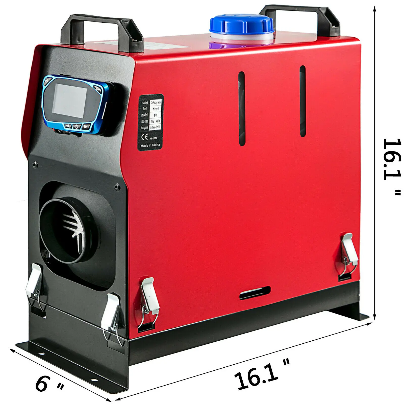 Дизельный подогреватель воздуха все в одном 12 В 8 кВт с пультом дистанционного