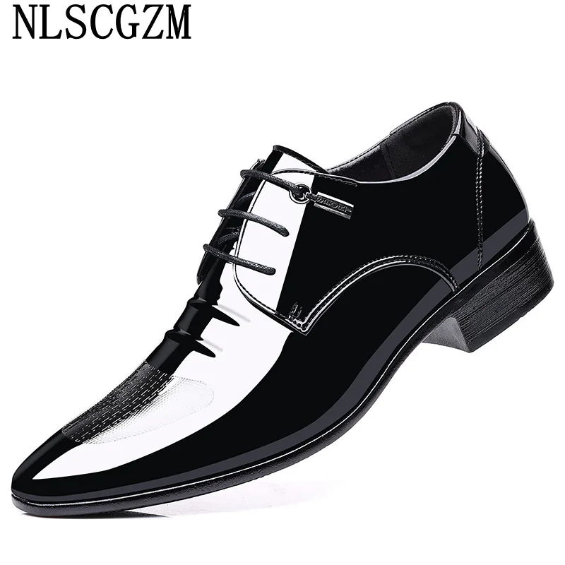 

Patent Leather Shoes for Men 2023 Formal Men's Wedding Shoes Derby Dress Shoes Men Sapato Masculino Sapato Social Masculino
