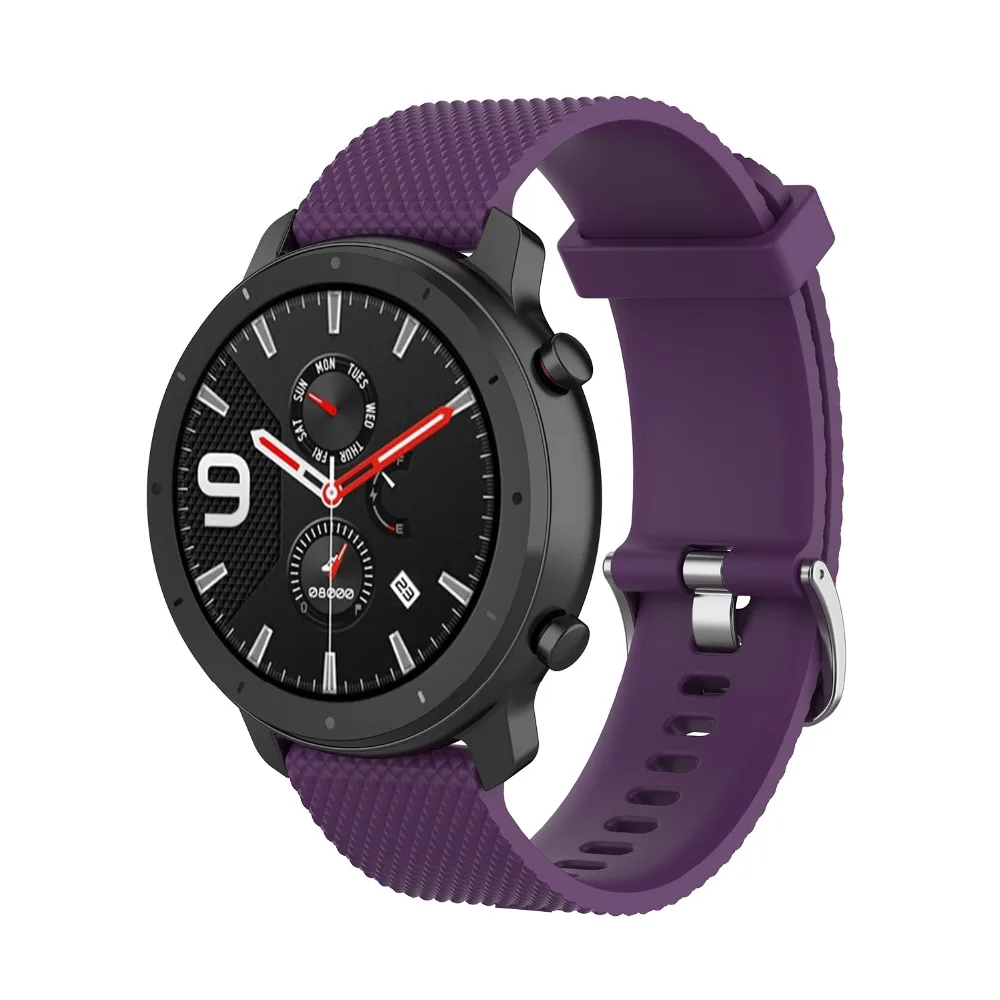 18 мм 20 мм 22 мм силиконовый ремешок для huawei/Withings/samsung Galaxy/gear s3/Amazfit Bip Смарт-часы замена Широкие ремешки