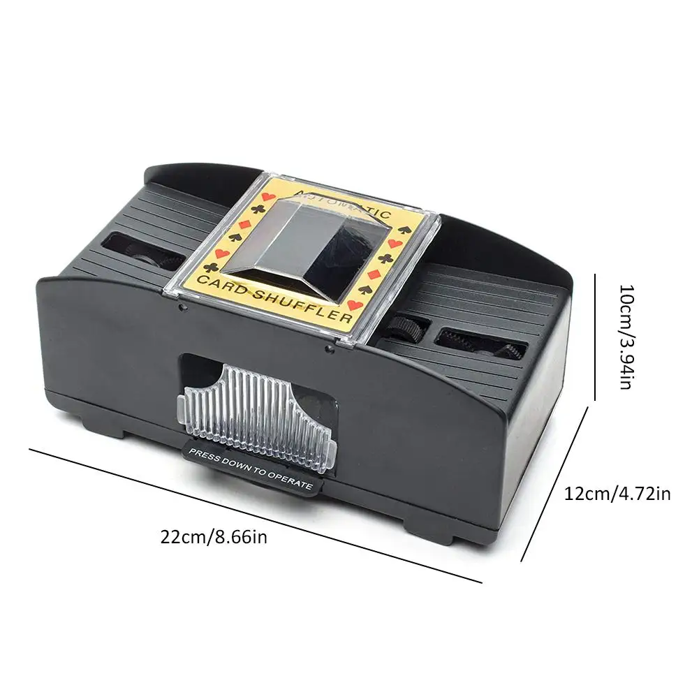 Card Shuffler Board Game Poker Playing Cards Wooden Electric Automatic For Deck Games Happy Party | Спорт и развлечения