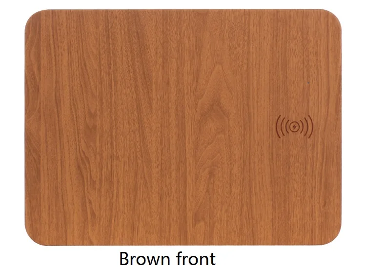 

For Huawei Xiaomi Iphone Wireless Charging Mousepad Wireless Charger Creative PU Leather Desktop Ultra-thin Mouse Pad Charger