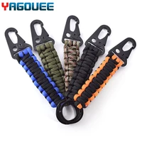 multifunctional tool carabiner self defense keychain brass knuckle ring survival hiking ring hunting accessories for travel