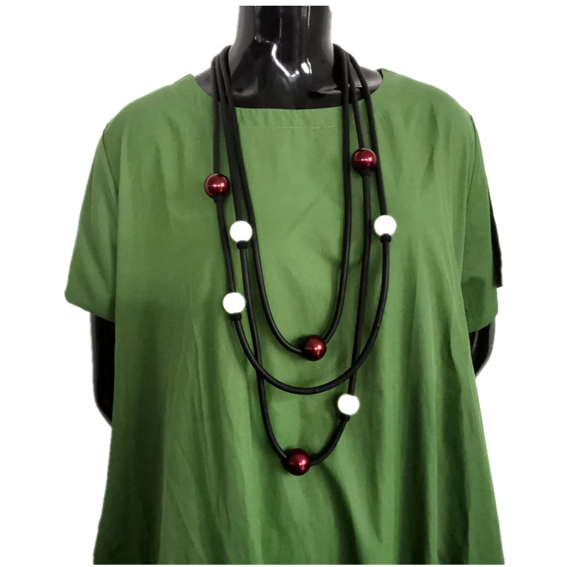 YD & YDBZ Новая мода длинное резиновое ожерелье свитер цепь ожерелья Harajuku панк стиль