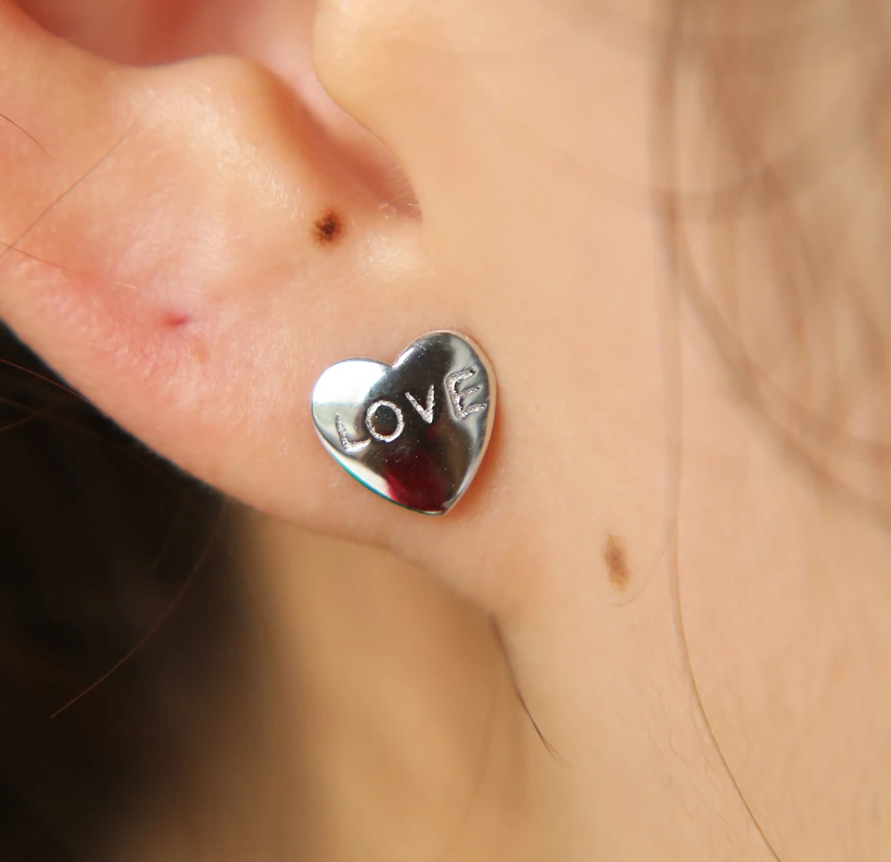 Серьги гвоздики покер из серебра 925 пробы с изображением игральных карт|earings fashion