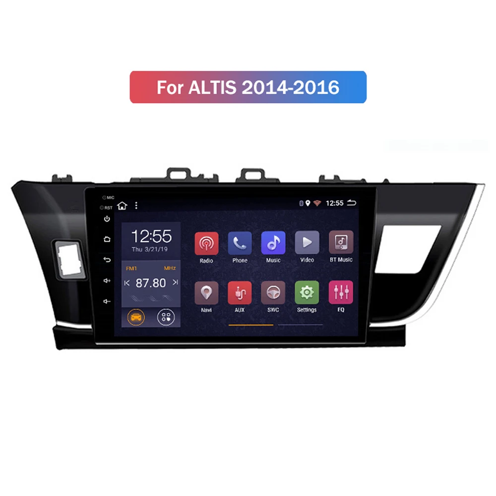 Автомагнитола для Toyota Corolla Altis 2014 2015 2016 мультимедийная стереосистема gps навигация
