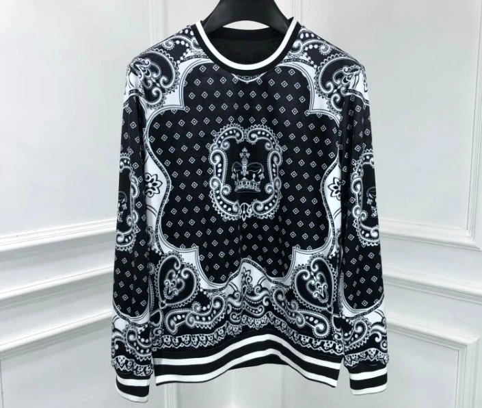 

Мужская Дизайнерская толстовка с капюшоном, пуловер с принтом короны, роскошная одежда, новинка 2020