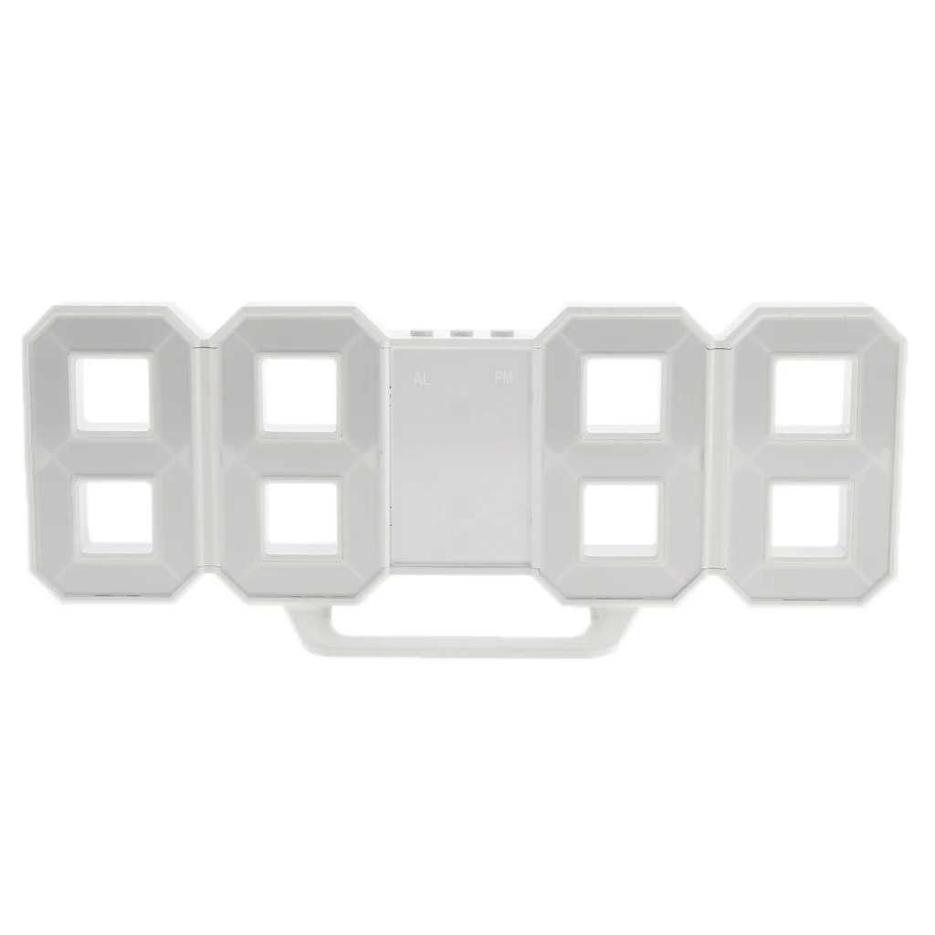 Цифровые светодиодные настольные настенные часы с дисплеем 24/12 часов USB