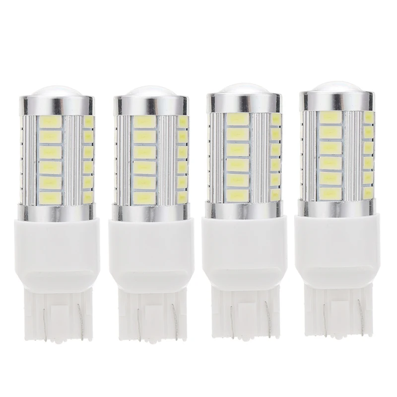 4 шт. T20 7440 W21W 33LED 12V тормоза автомобиля светильник обратный сигнал заднего хода