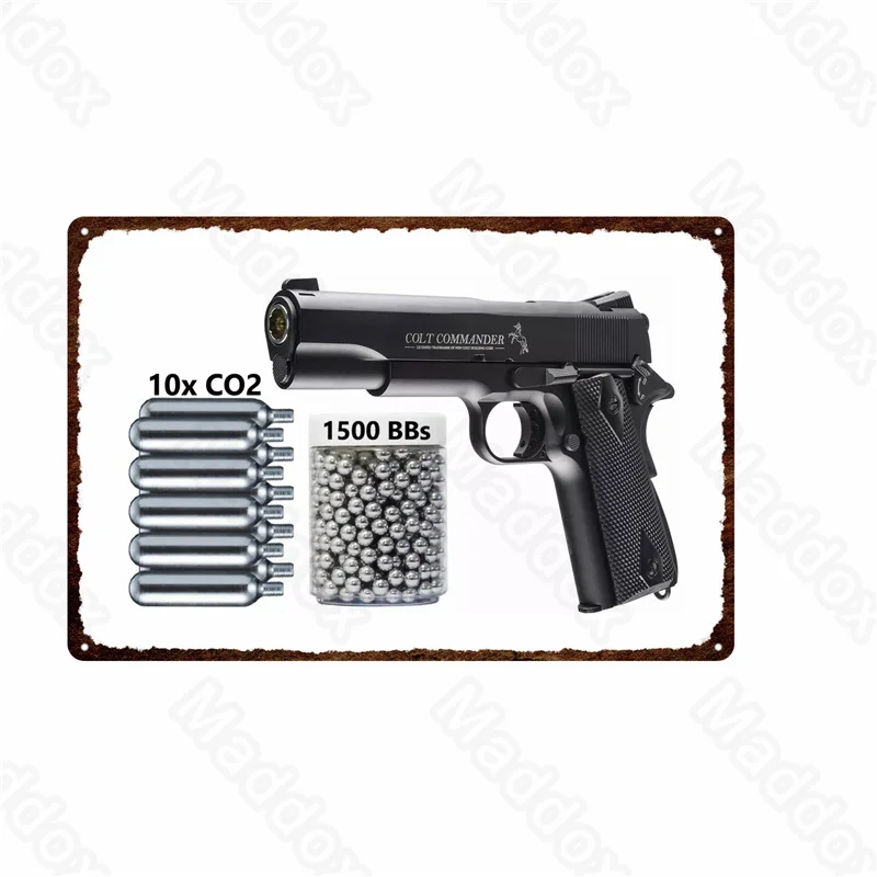 

Tin Painted Pistol Parts and Old-Fashioned Pistol Murals Home Decoration Study Dormitory Hanging Pictures Canvas Painting