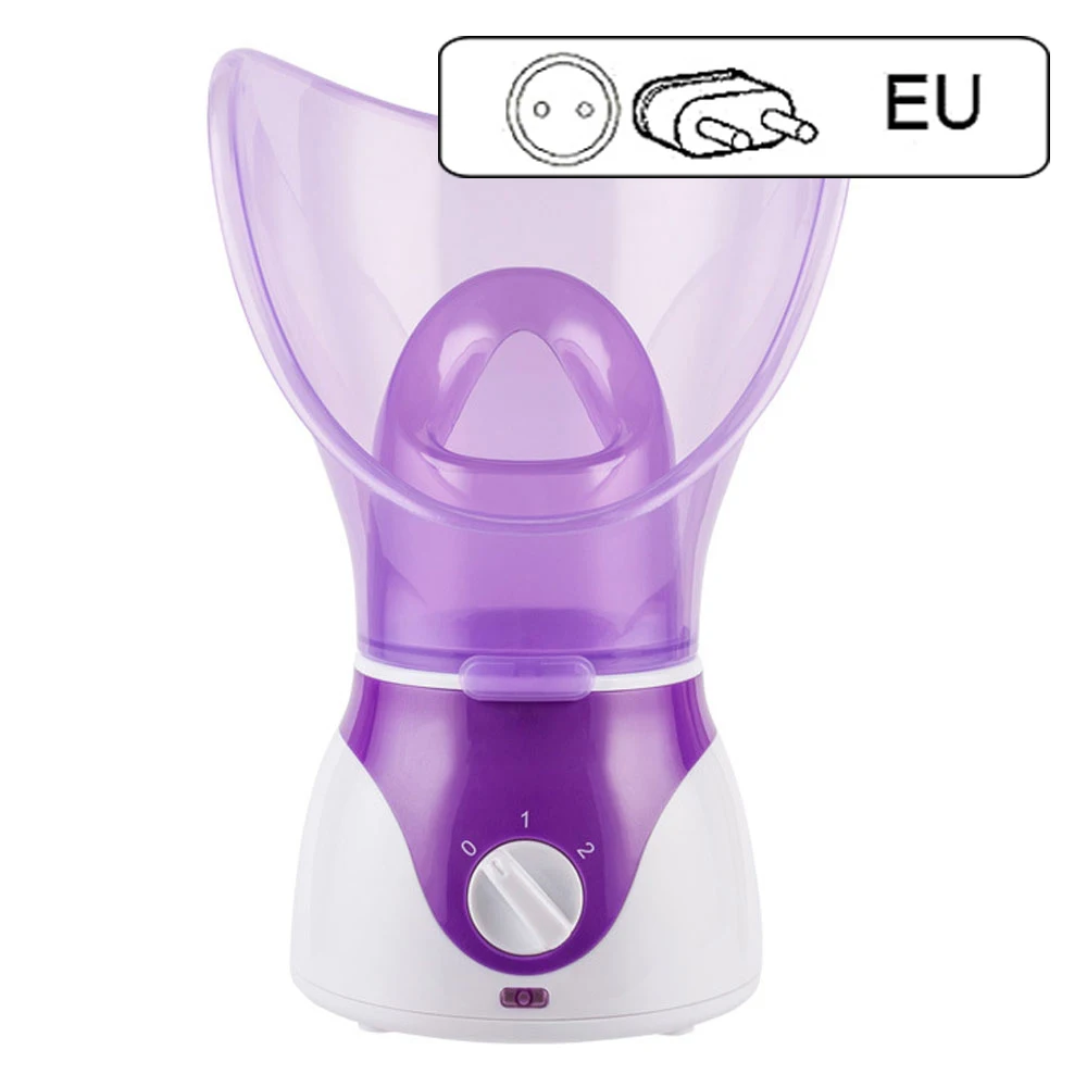 EU Plug Распариватель для лица тепловой распылитель глубокой очистки, для лица Очиститель Пароварка машина инструмент для ухода за кожей лица красота паром устройство - Цвет: EU Plug