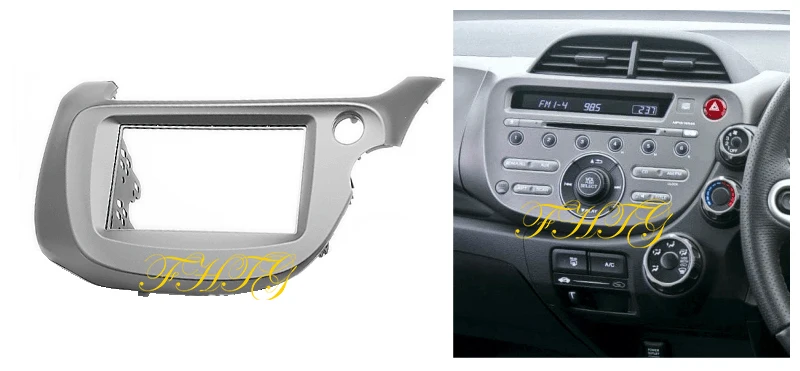 Автомобильное радио фасции подходит для 2008 2013 Honda Fit (RHD) двойной Din автомобильный