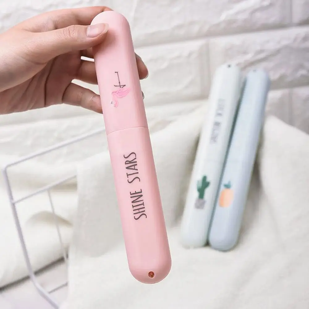 

Portable Toothbrush Holder Travel Hiking Camping Toothbrush Box Protect Cover Drainage Hole Hygienic Bathroom Accessories