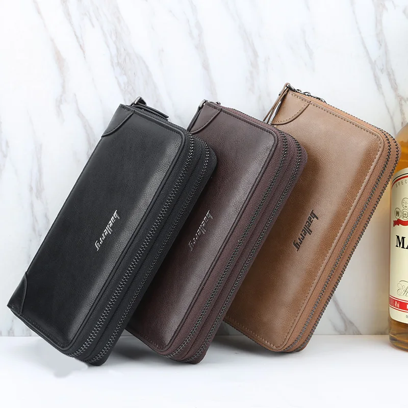 

2021 New Men Wallets Classic Long Style Card Holder Male Purse Quality Zipper Large Capacity Big Brand Luxury Wallet For Men