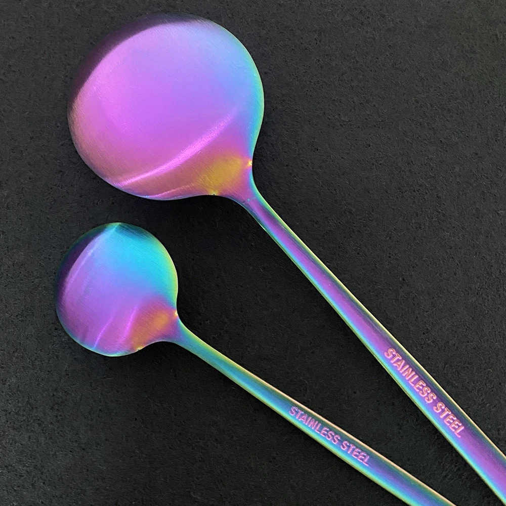 24 шт Золотой матовый набор столовых приборов 18/10 нержавеющая сталь столовая