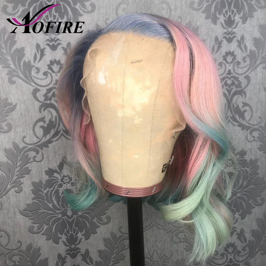Прямые бразильские волосы Remy 13x6 парики из коротких человеческих волос с
