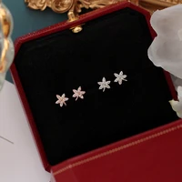 s925 sterling silver maple leaf shape diamond earrings simple style earrings high end earrings fine jewelry for women earrings