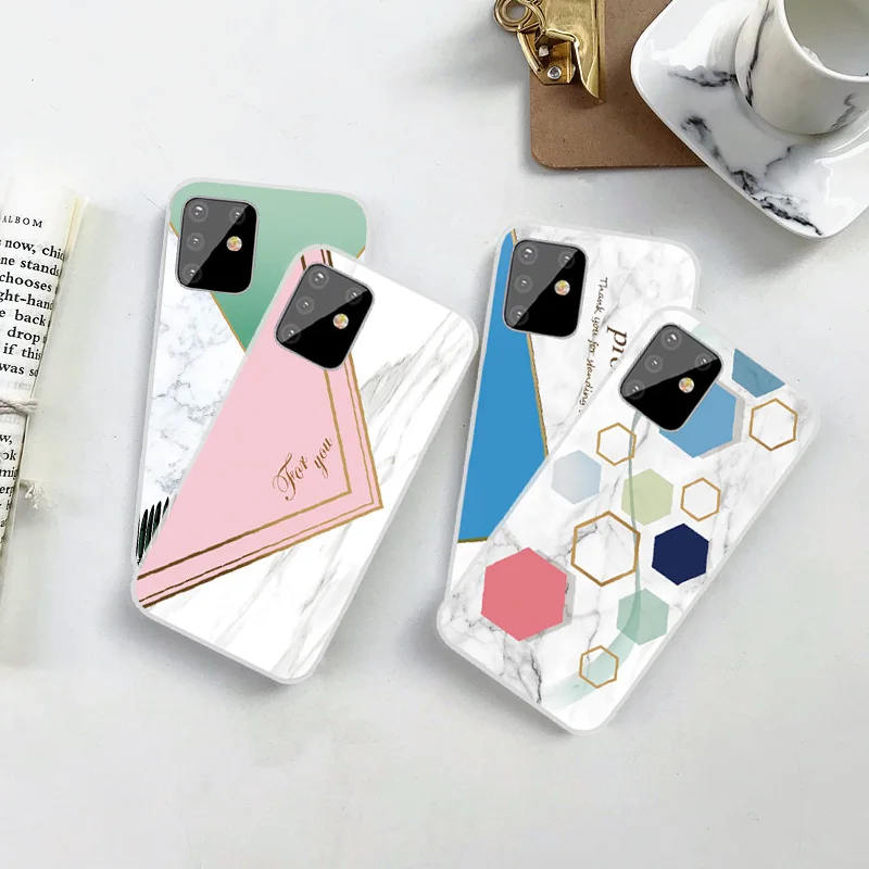 

Cheap Marble Phone Case For Samsung Galaxy A5 A6 A7 A8 A9 Plus 2018 A530 A750 A920 A6s A8s Transparent Soft TPU Back Cover Shell