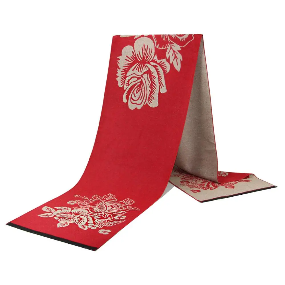 Новинка роскошный женский шарф с цветочным рисунком зимние теплые женские пледы