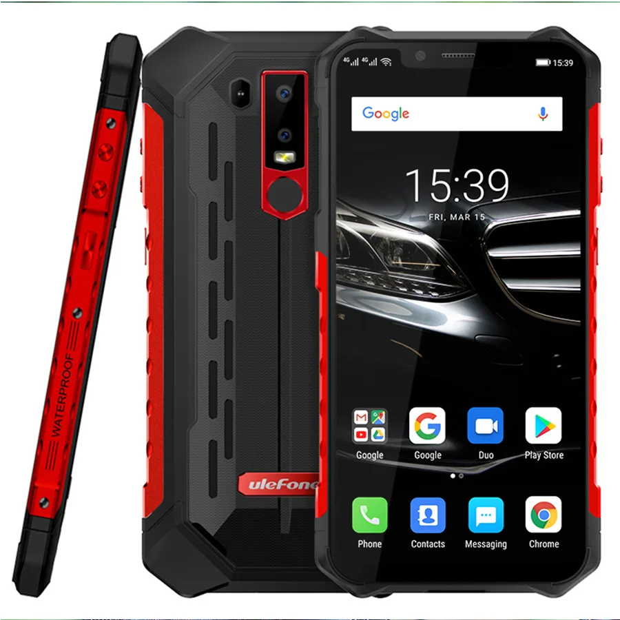 Ulefone Armor 6E Android 9 0 6 2 дюйма IP68 Helio P70 4 Гб + 64 ГБ сканер лица NFC Беспроводная зарядка