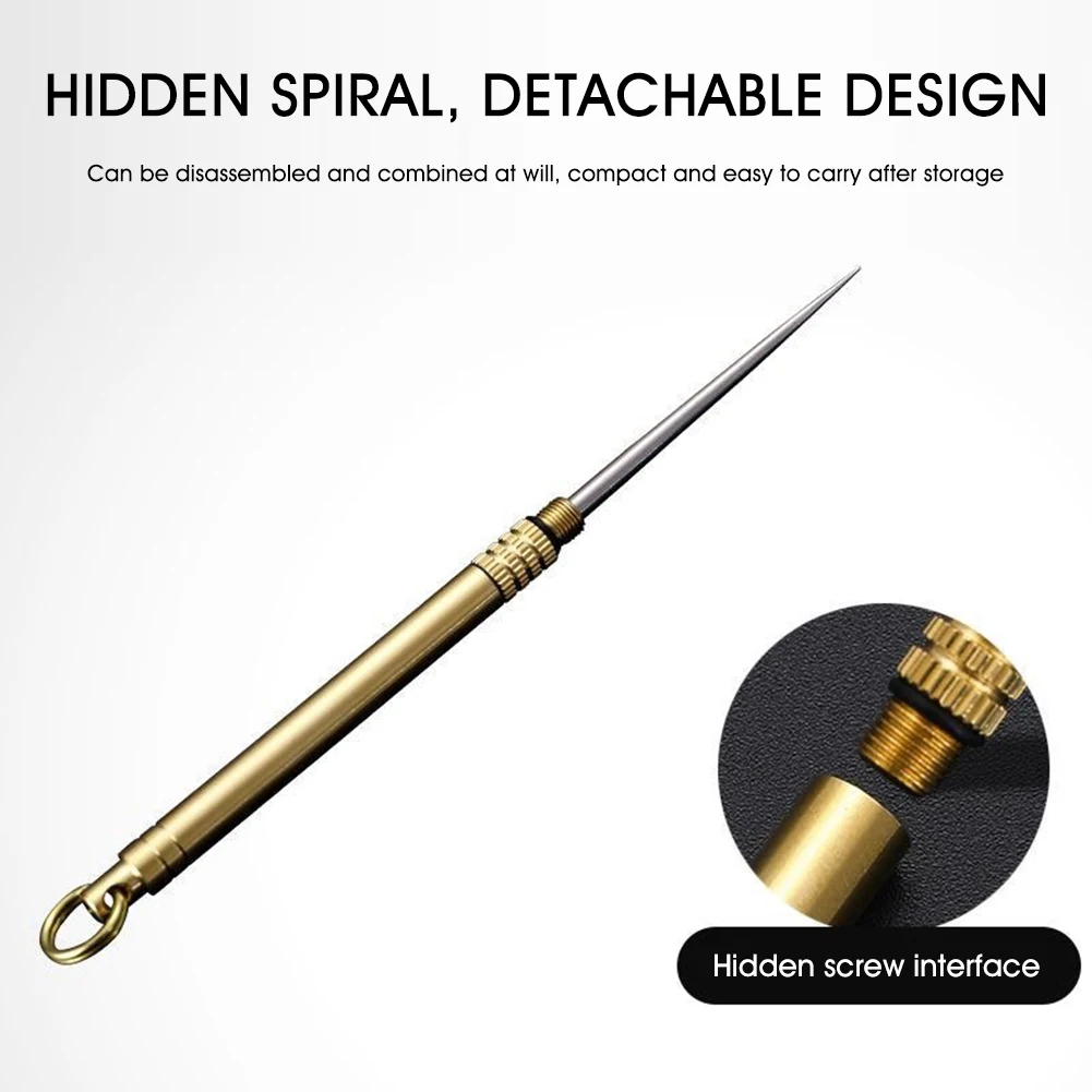 

Titanium Toothpick Concealable Portable Toothpick with Protective Case Keyring for Outdoor Picnic Camping Traveling Supplies