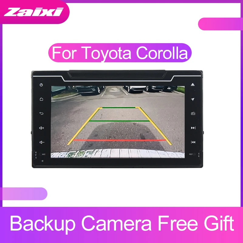 Автомобильная аудиосистема ZaiXi с сенсорным экраном Android для Toyota Corolla 2016 ~ 2019