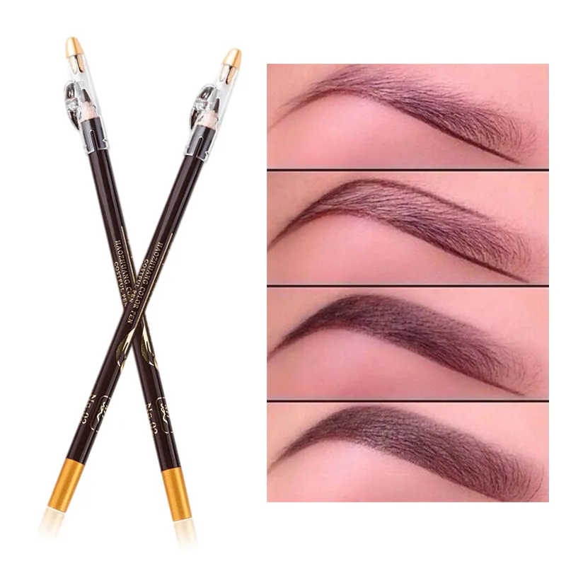 Eyebrow Pencil Available Shadows Cosmetics Natural Long Lasting Tint Waterproof Microblading Wooden Pen | Красота и здоровье